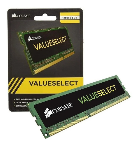 Memoria Ram Corsair Valueselect Ddr3 8 Gb 1333 Mhz