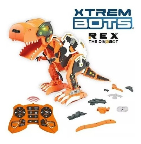 Imagen 4 de 7 de Dinobot Rex Interactivo Xtrem Bots Playking