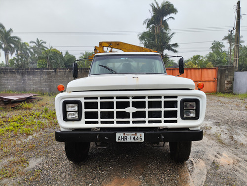 Caminhão Ford F11000, Cabine Dupla, Equipado Com Munck 3.5t