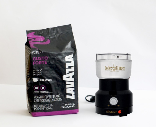 Pack Inicio1 Kg Lavazza + Molinillo De Café Eléctrico 