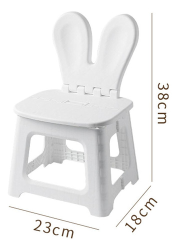 Taburete De Baño Taburete Plegable Con Respaldo Conejo