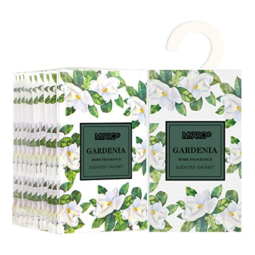 Paquete De 12 Grandes Sachets Perfumados De Gardenia Co...