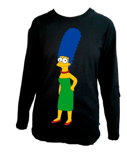 Remera Niños Manga Larga Algodón The Simpson Marge Simpson