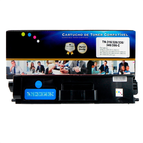 Toner Compatível Tn316c L8600cdw L8350cdw Azul - 100% Novo