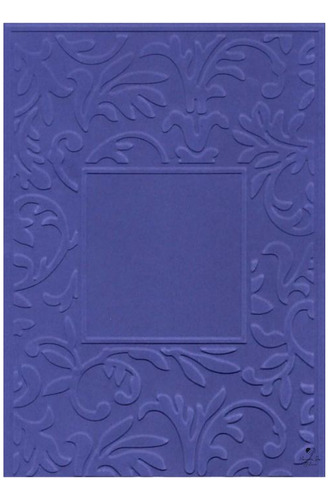 Placa De Textura Emboss 10,6cm X 15cm Moldura Com Folhas