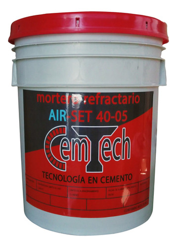 Mortero Refractario Hornos Industrial 35 Kg 1600°c Cemtech