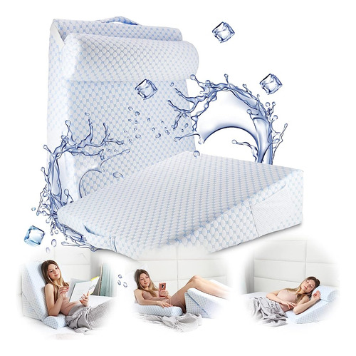 Nestl Bed Wedge Pillow - Almohada De Cuña Para Dormir Para R