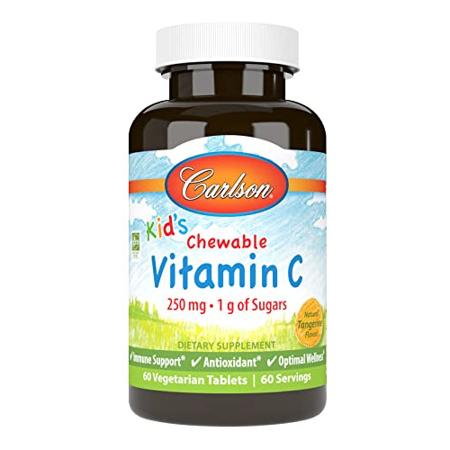 Carlson - Vitamina Chewable Para Niños C, 250 Mg, 1 G Xvg6y