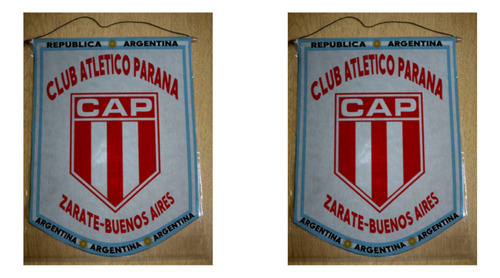 Banderin Chico 13cm Club Atletico Parana Zarate