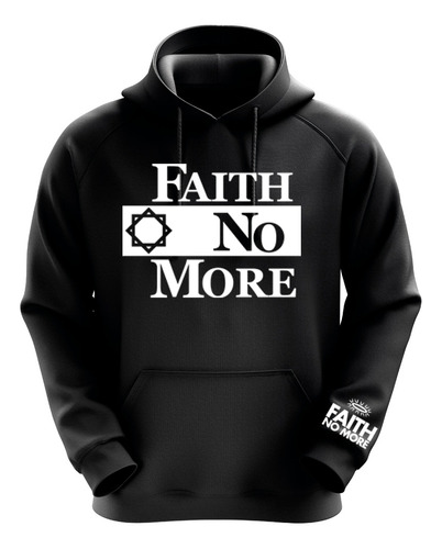 Polerón Negro Faith No More Diseño 1