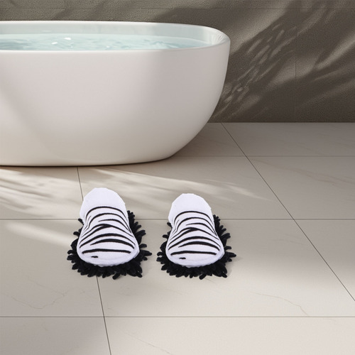 1 Par De Pantuflas Para Limpieza De Suelos, De Chenilla, Mop