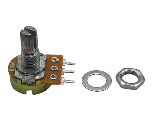 Potenciometro Mini B10k 3 Pin 15mm Carbon Rotativo 50 Piezas