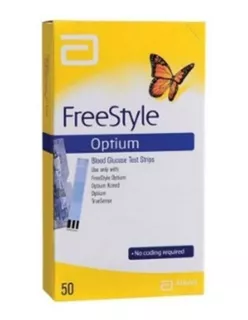 Tiras Freestyle Optium Para Glucometros Freestyle Caja X 50