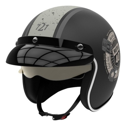 Casco Hawk 721 Ruta 40 Gris Mate Talle Xl - Bondio