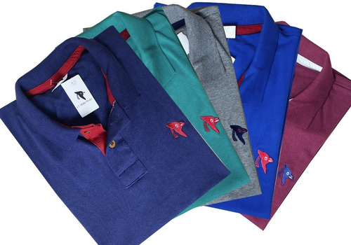 Revenda 05 Camisa Masculina Polo Plus Size Especial G1 Ao G3