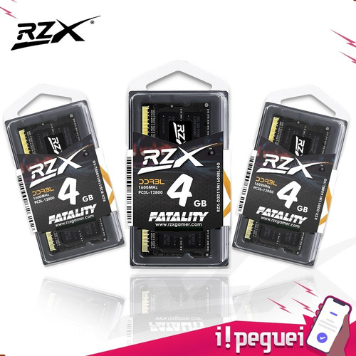 Imagem 5 de 7 de Memória Ram Fatality 4gb 1x4gb Rzx-d3d11m1600bl/4g