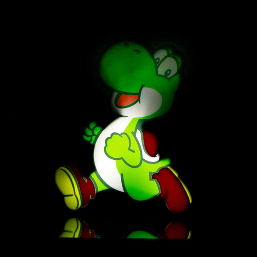 Luminária Formato Yoshi Mario Super Mario Estrutura Multicolor