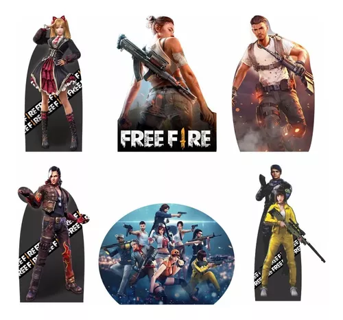 Painel Banner Redondo Free Fire 1,30 Por 1,30 no Elo7