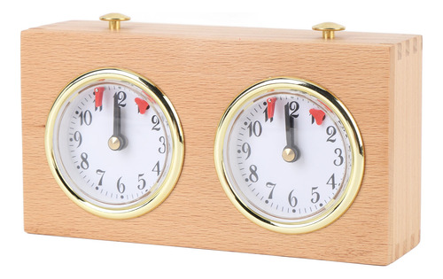 Reloj De Ajedrez Analógico Retro De Madera Con Cronometraje