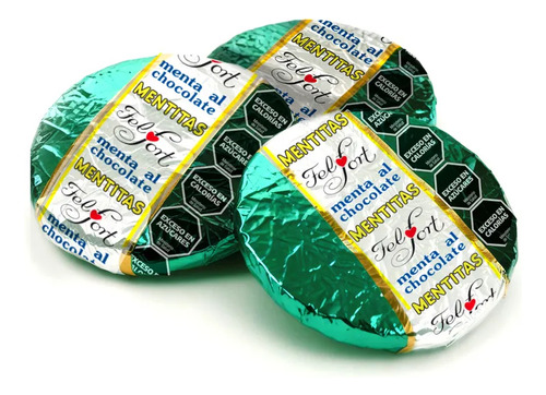 Mentitas Felfort De Chocolate Relleno De Menta Caja X30u
