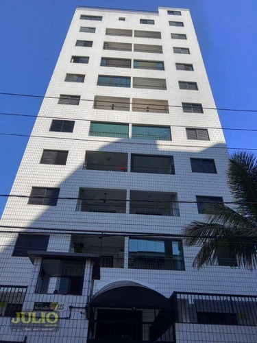 Imagem 1 de 21 de Apartamento A 1 Quadra Da Praia Com Vista Para O Mar Em Praia Grande - Ap1174