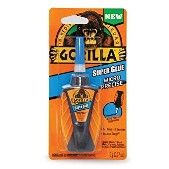 Gorila 6770002 Micro Precisa Super Glue, 1 Paquete, Claro