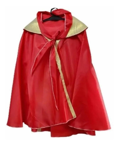 Imagen 1 de 2 de Capa De Rey Mago Roja Disfraz Navidad
