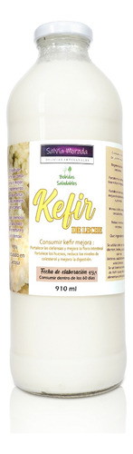 Kefir De Leche Probiótico Natural 910ml Sin Azucares