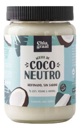 Aceite Coco Chia Graal Sabor Neutro X660ml