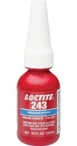 Loctite 243 10grs Fijador De Roscas Para Tuercas Y Tornillos