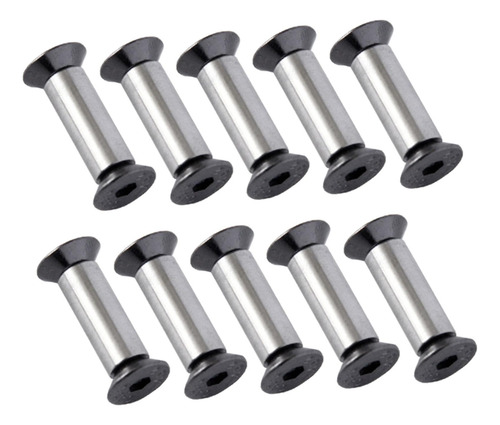 10 Remaches De Cabeza Plana Para Tornillos, Pernos Para