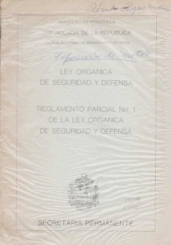 Reglamento Parcial N 1 De La Ley Organica De Seguridad 1978