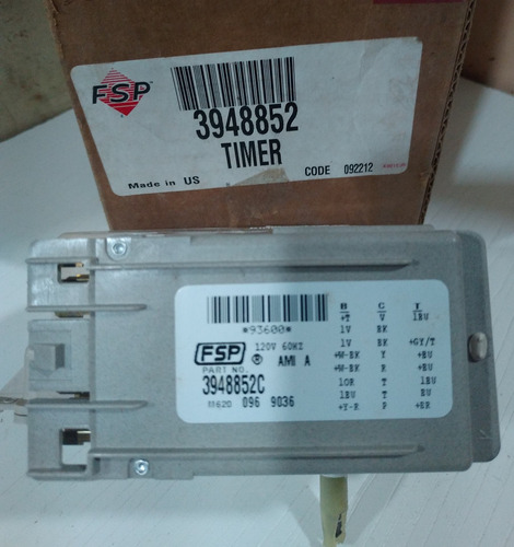 Timer Para Lavadora Whirlpool 3948852