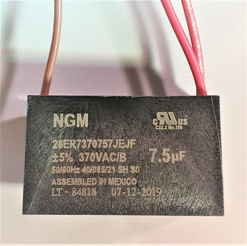Imagen 2 de 4 de Jfcaphe Capacitor Jan Fan De 7.5 Mf P/motor De Alta Eficienc