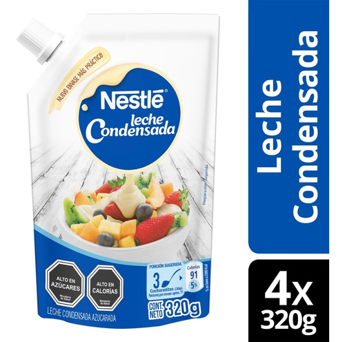 Leche Condensada Nestlé® Doypack 320g X4 Unidades