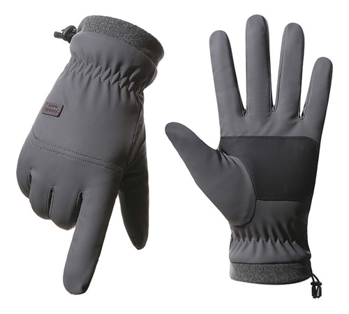 Guantes De Invierno Impermeables, Guantes De Esquí Gris