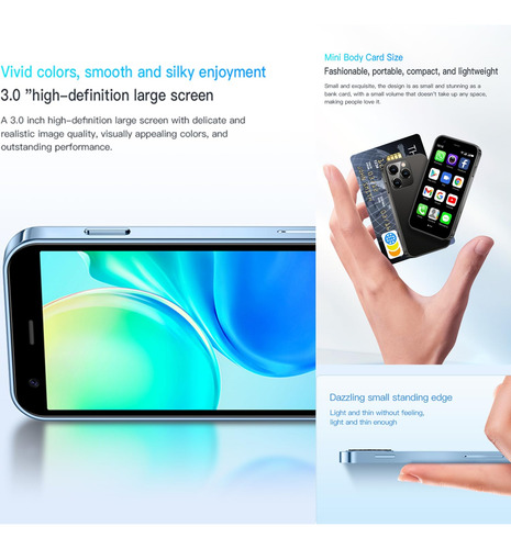 Mini Smartphone Soyes Xs15 3g 2gb Ram 16gb Rom 2mp Camera Bl
