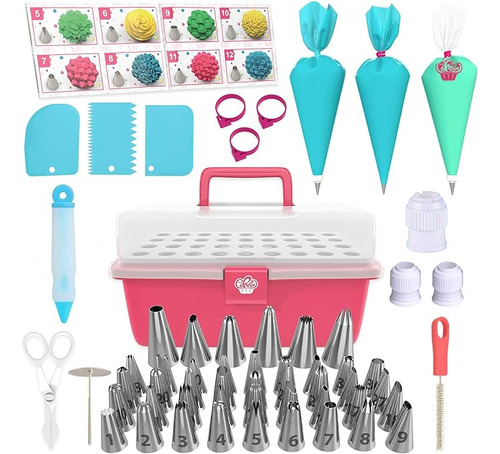 Kit 68 Piezas Suministros Para Cupcakes Y Kit Decoracion Gal