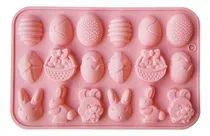 Comprar Placa Molde Silicona Bombones Pascuas Conejo Huevo X18