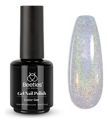 Beetles Gel Polish 1 Esmalte De Unas De Gel Holografico De 0