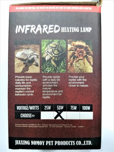 Imagen 5 de 6 de Ampolleta Infrarroja 50w Reptiles E Incubadoras Fullventas