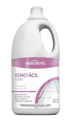 Remofácil Acd Limpeza Pesada 3lt - Hidrorepel - Removedor
