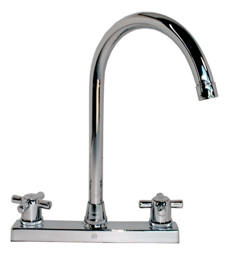 Mezcladora Fregadero Dion 3417 Metalflu Color Plateado