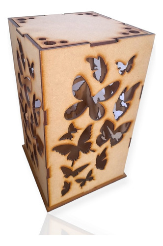 Fanal Mariposas 14x14x25cm X2u.