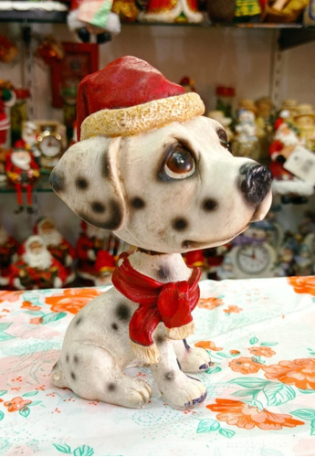 Perrito Cabezón Adorno Navideño