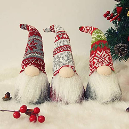 Juegoal Christmas Plush Gnome Santa Handmade Scandinavian Sw