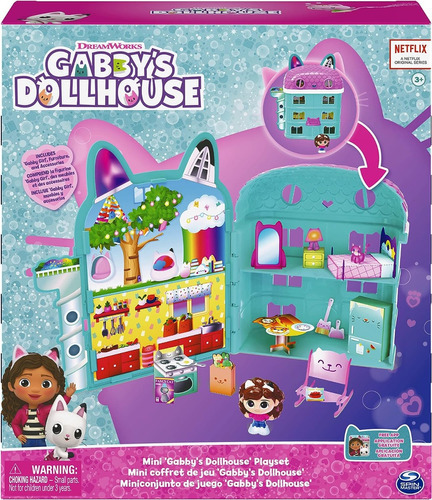 Mini Casita Playset Gabby's Dollhouse Con Accesorios