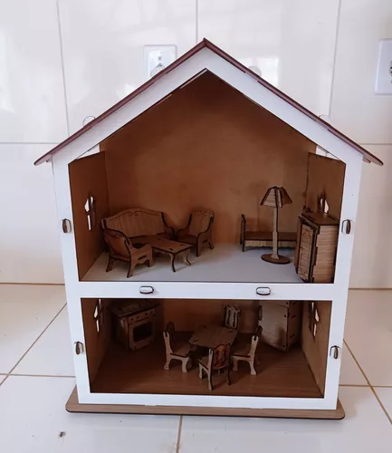 Casa Casinha Para Barbie/polly/lol Grande Mdf Móveis Barbie em