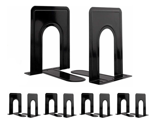 Set De 5pares De Soportes Para Libros Organizador De Estante