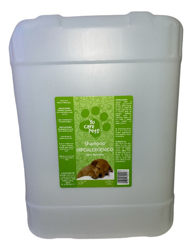 Shampoo Para Mascotas Hipoalergenico Yucarepets 20kg